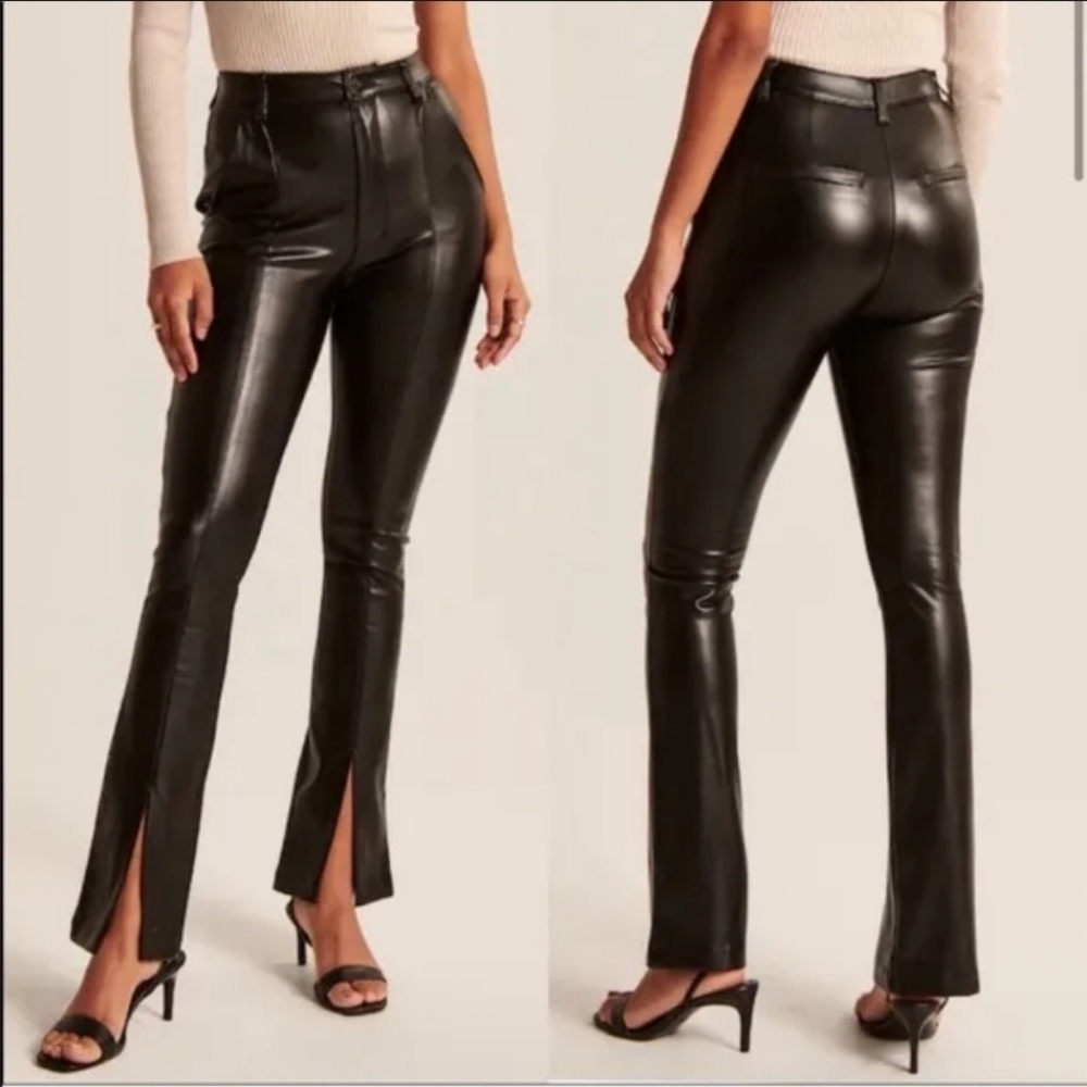 NWT- Abercrombie & Fitch Curve Love Faux Leather Pant